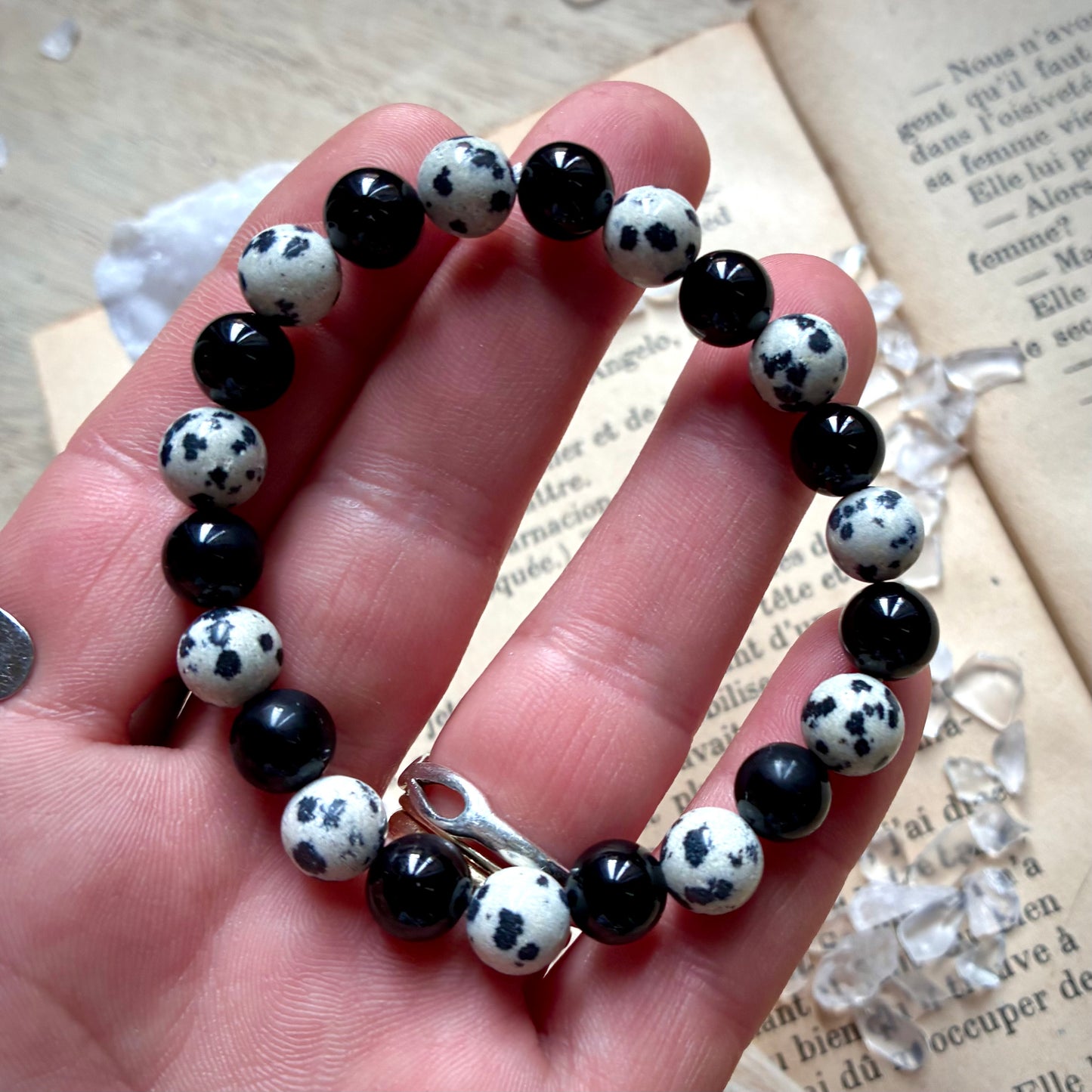 Onyx et Jaspe Dalmatien « équilibre»