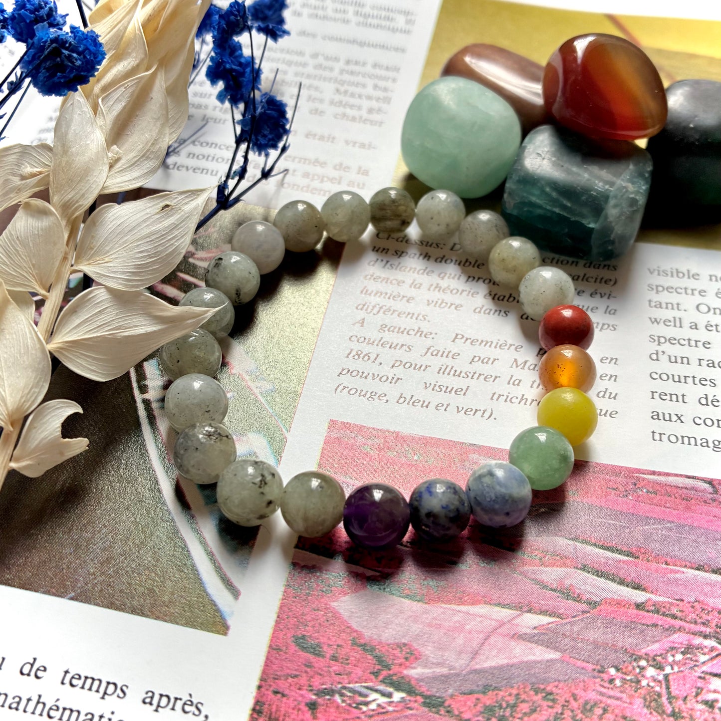 Bracelet 7 Chakras Labradorite