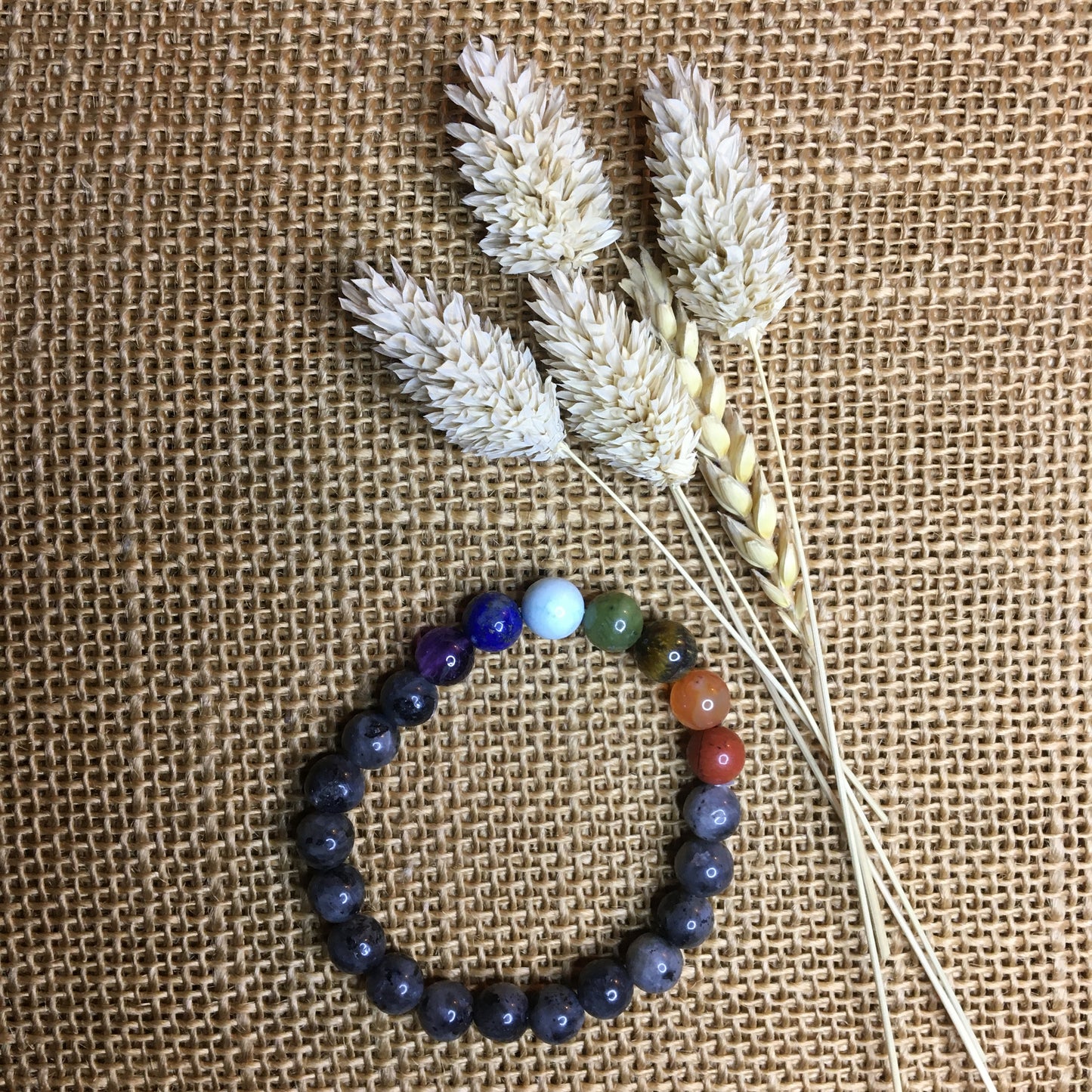 Bracelet 7 Chakras & Labradorite
