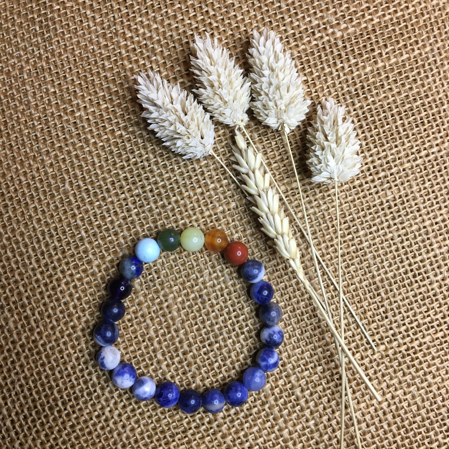 Bracelet 7 Chakras & Sodalite