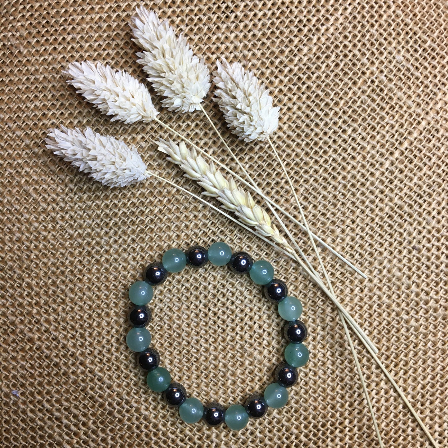 Hématite et Aventurine verte " Stabilise les émotions "