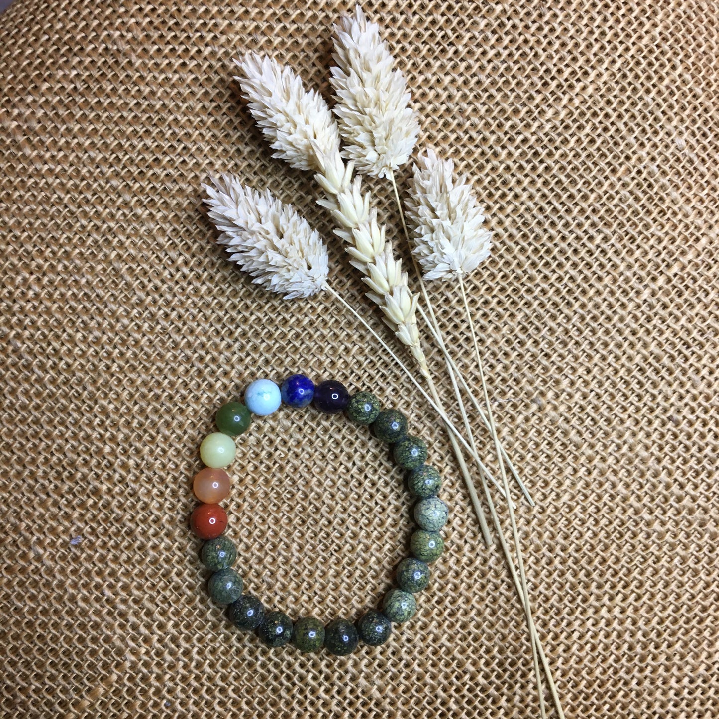 Bracelet 7 Chakras & Serpentine