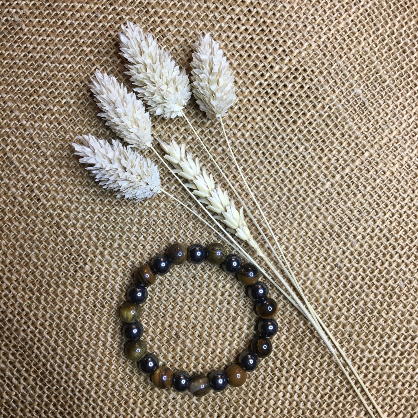 Hématite et Oeil de Tigre " Confiance en soi et protection "