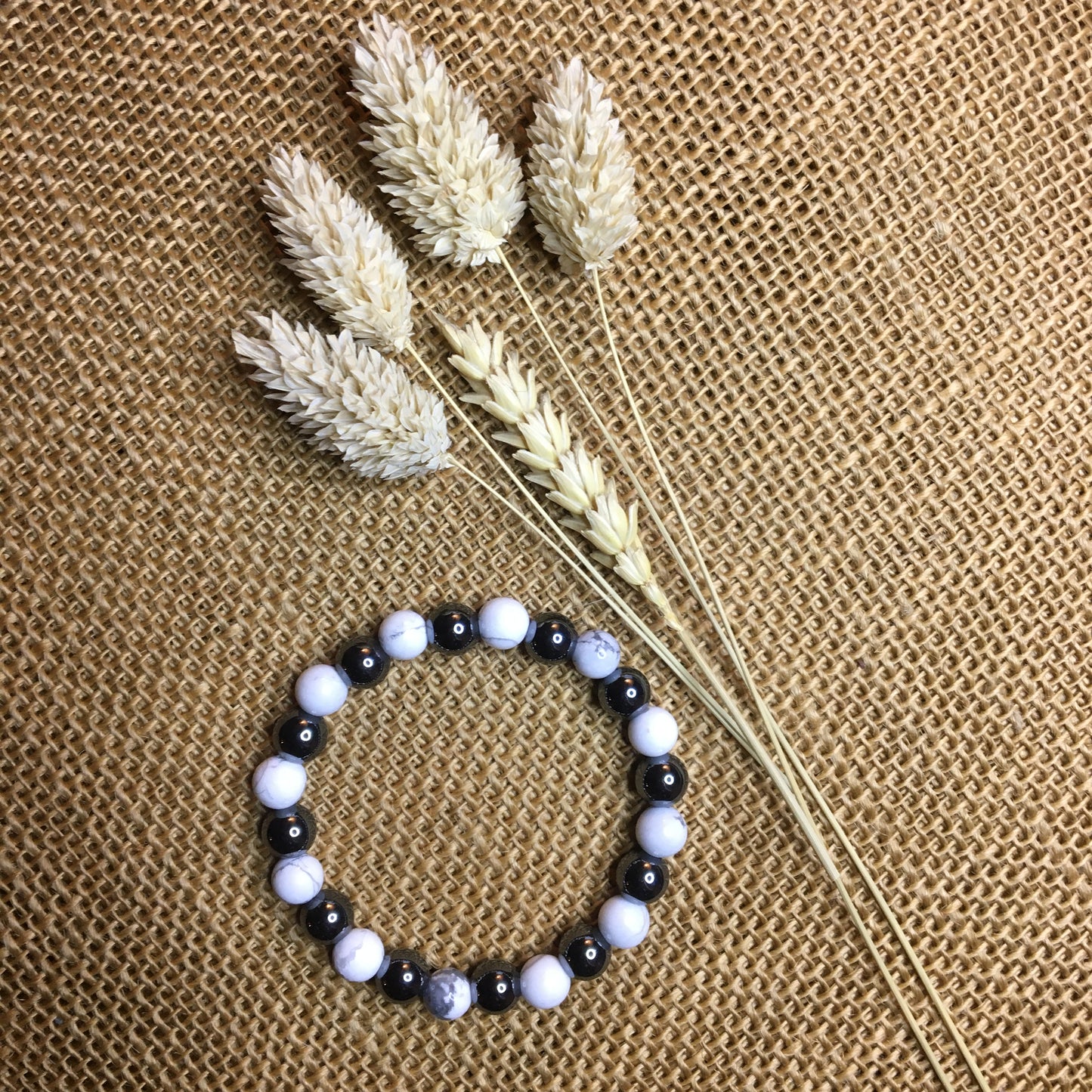Hématite et Howlite " Sérénité "