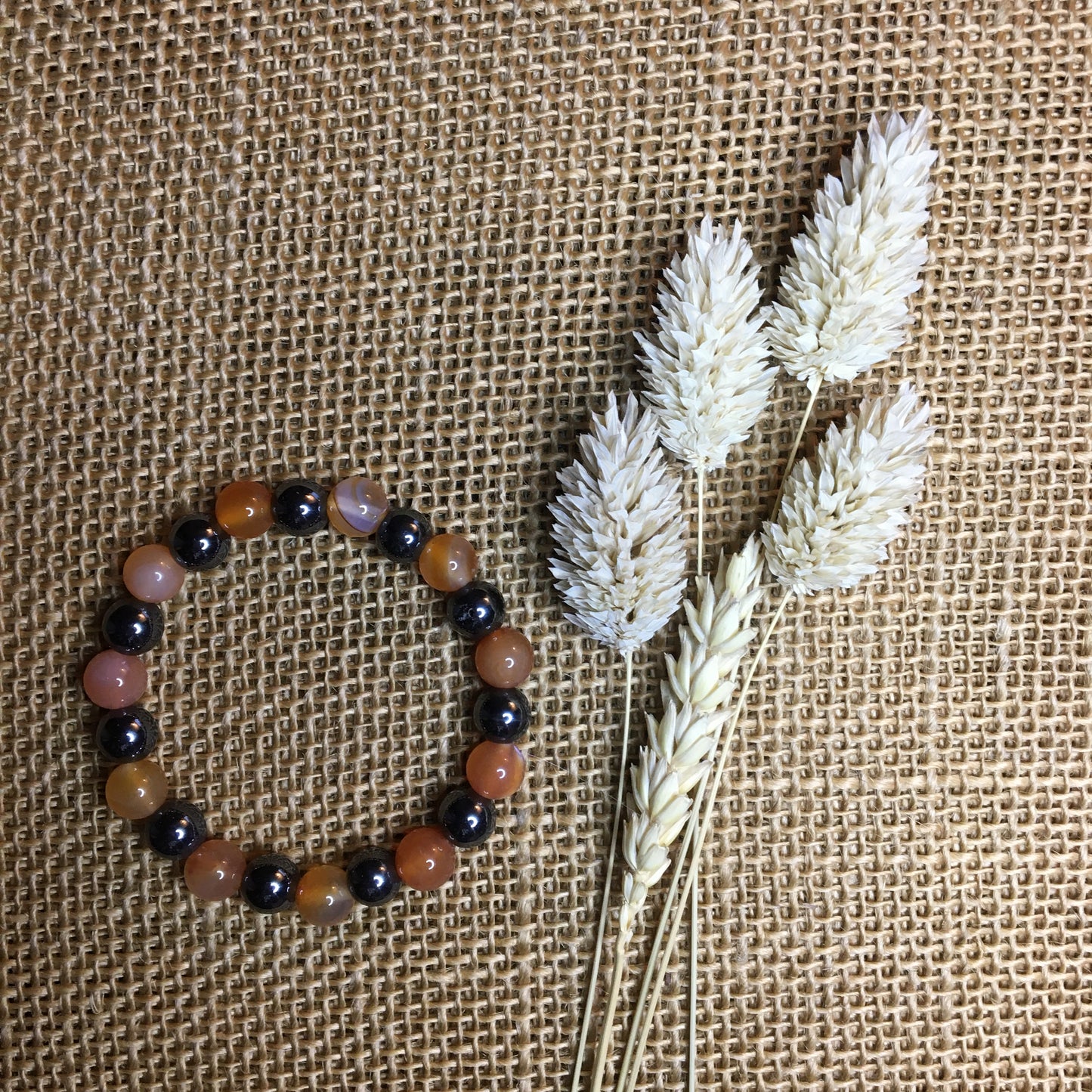 Hématite et Cornaline " Positivité "