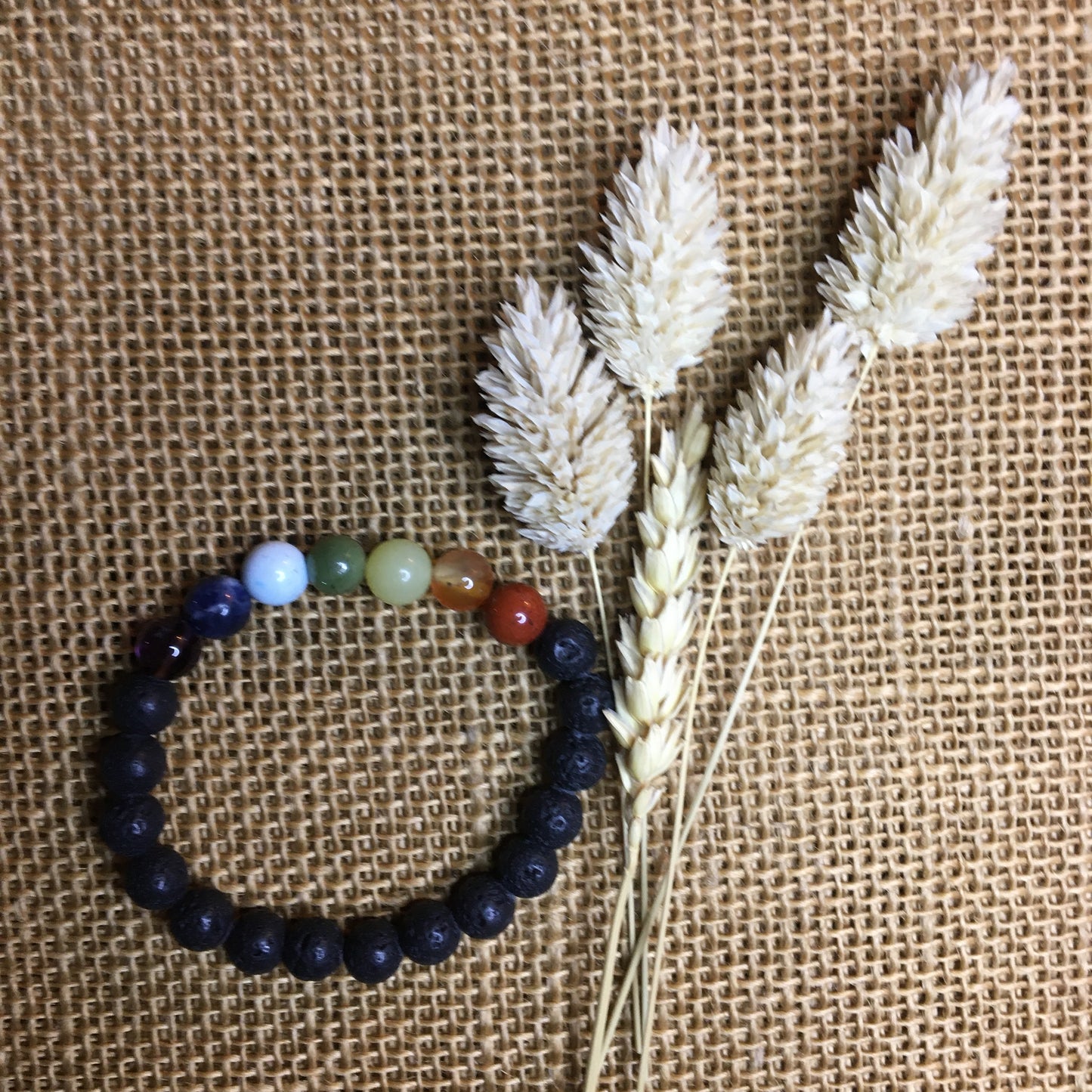 Bracelet 7 Chakras & Pierre de lave