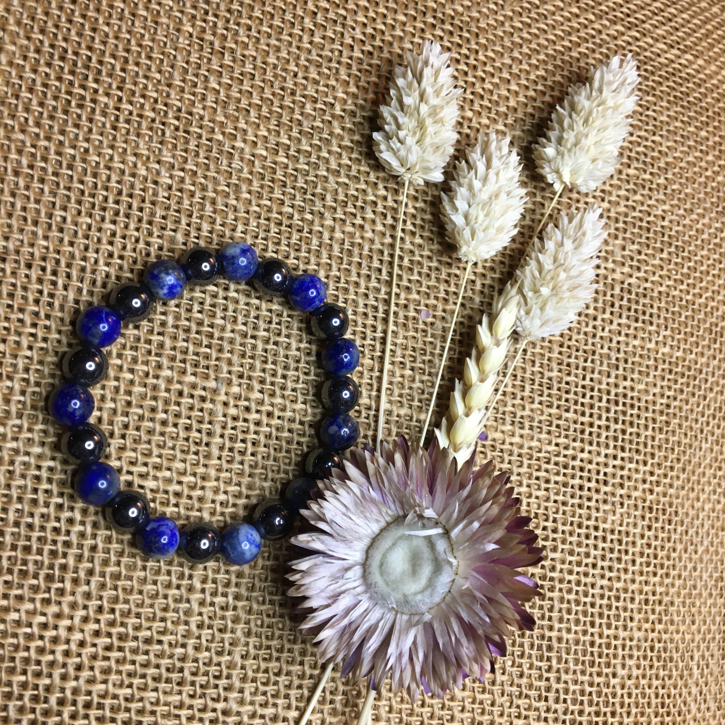 Hématite et Lapis Lazuli " Confiance en soi "
