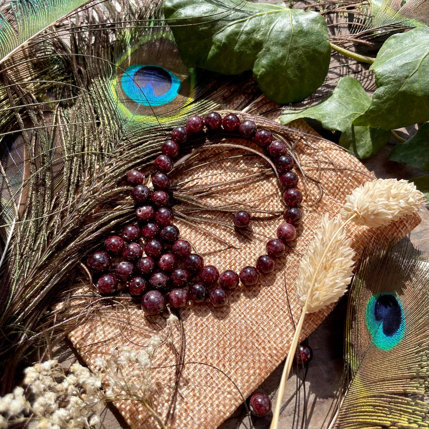 Bracelet grenat