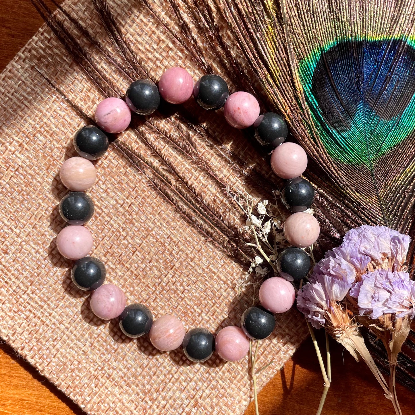onyx et rhodonite