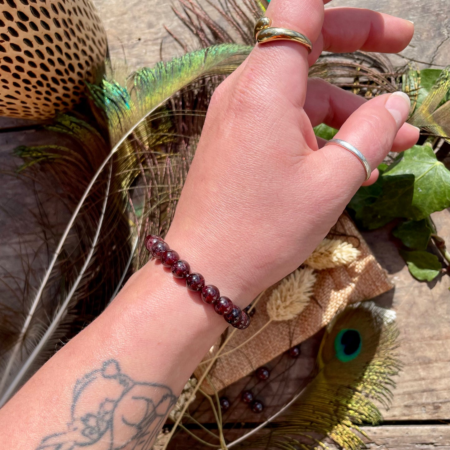 Bracelet grenat