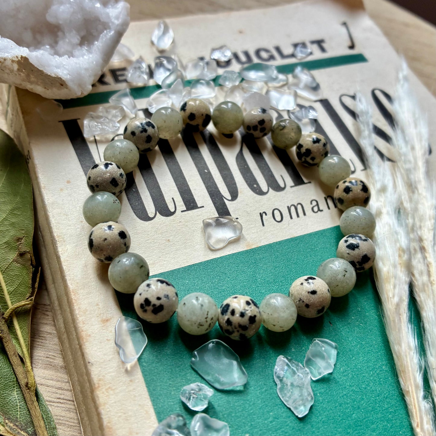 Labradorite et Jaspe Dalmatien