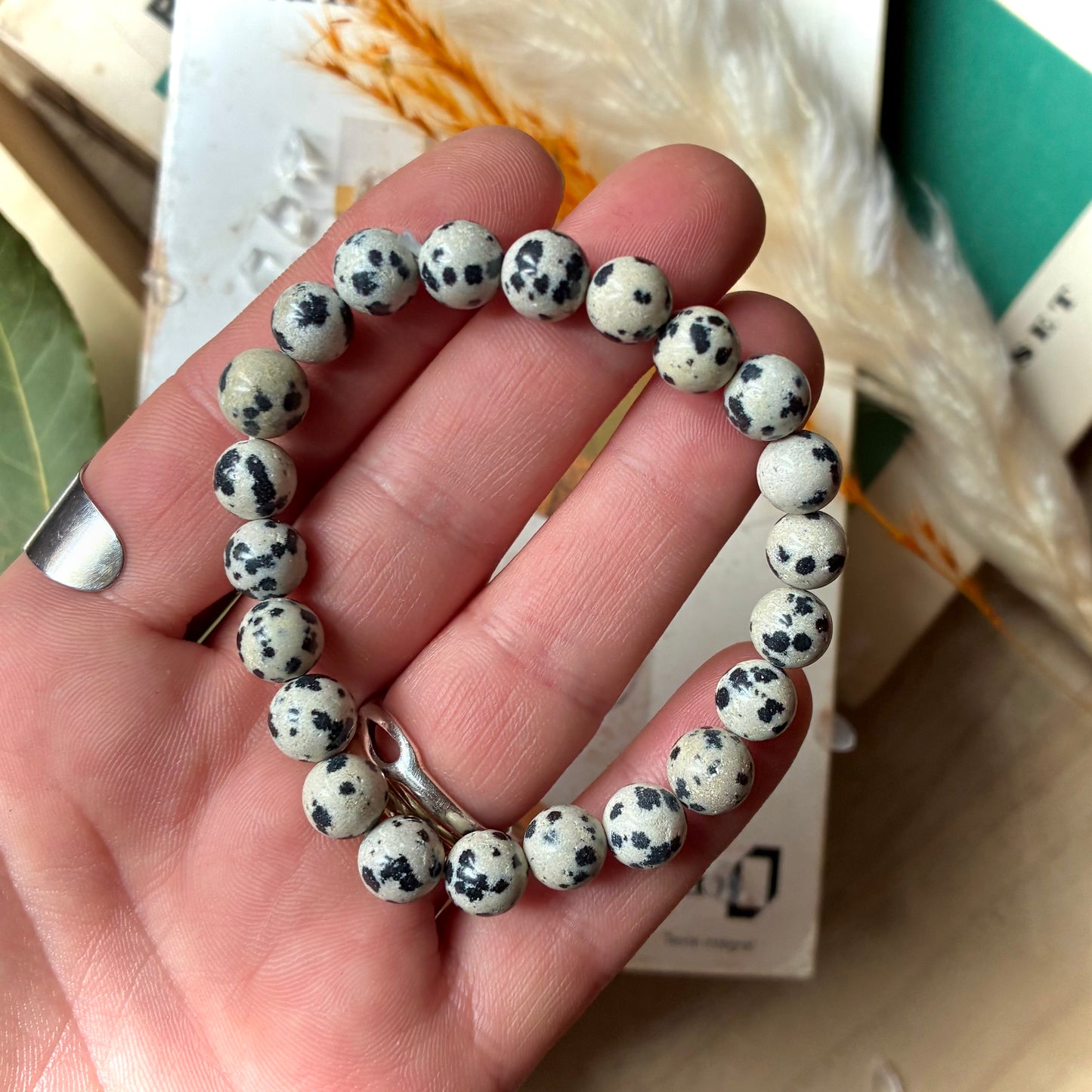 Bracelet Jaspe Dalmatien