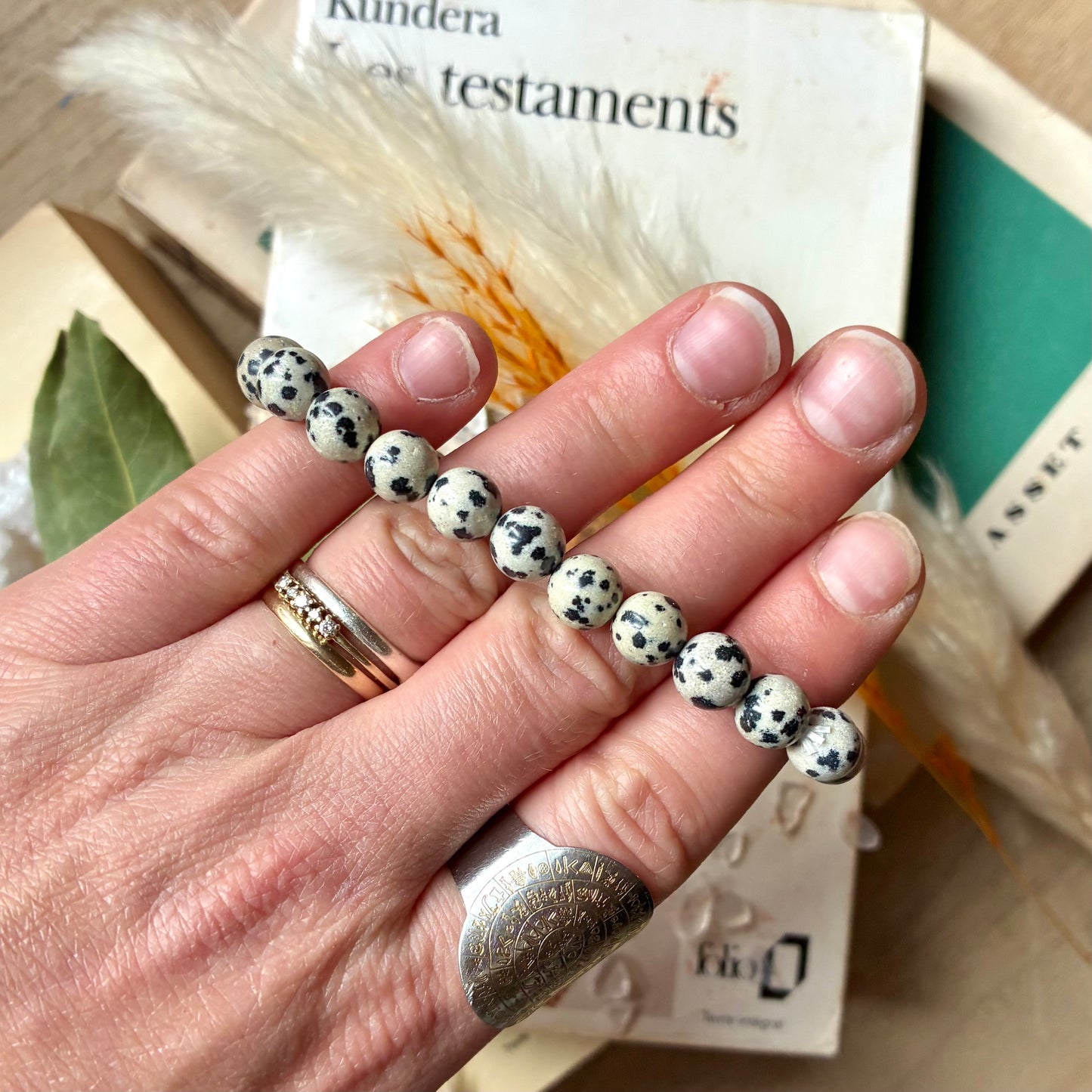 Bracelet Jaspe Dalmatien