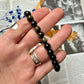 Bracelet Obsidienne Dorée