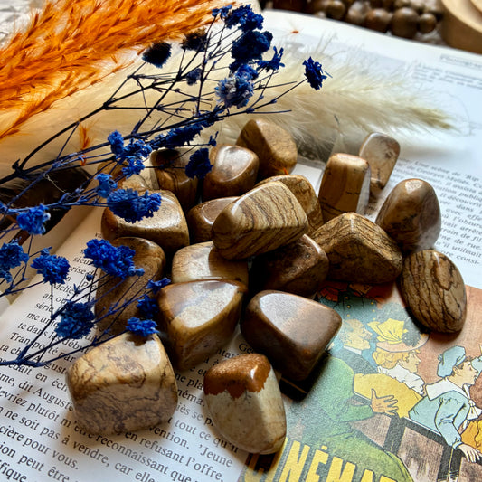 Pierre roulée Jaspe Paysage