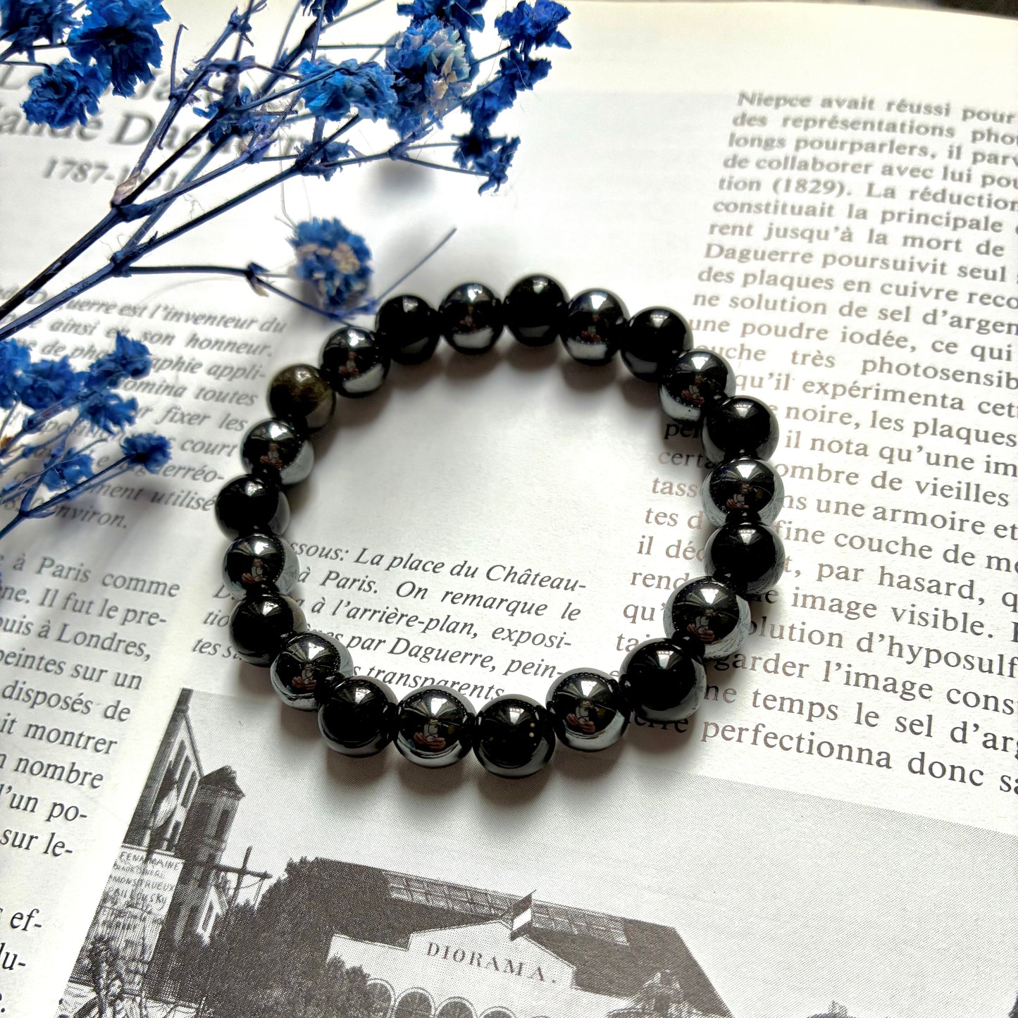 Hématite et Obsidienne dorée " protection "