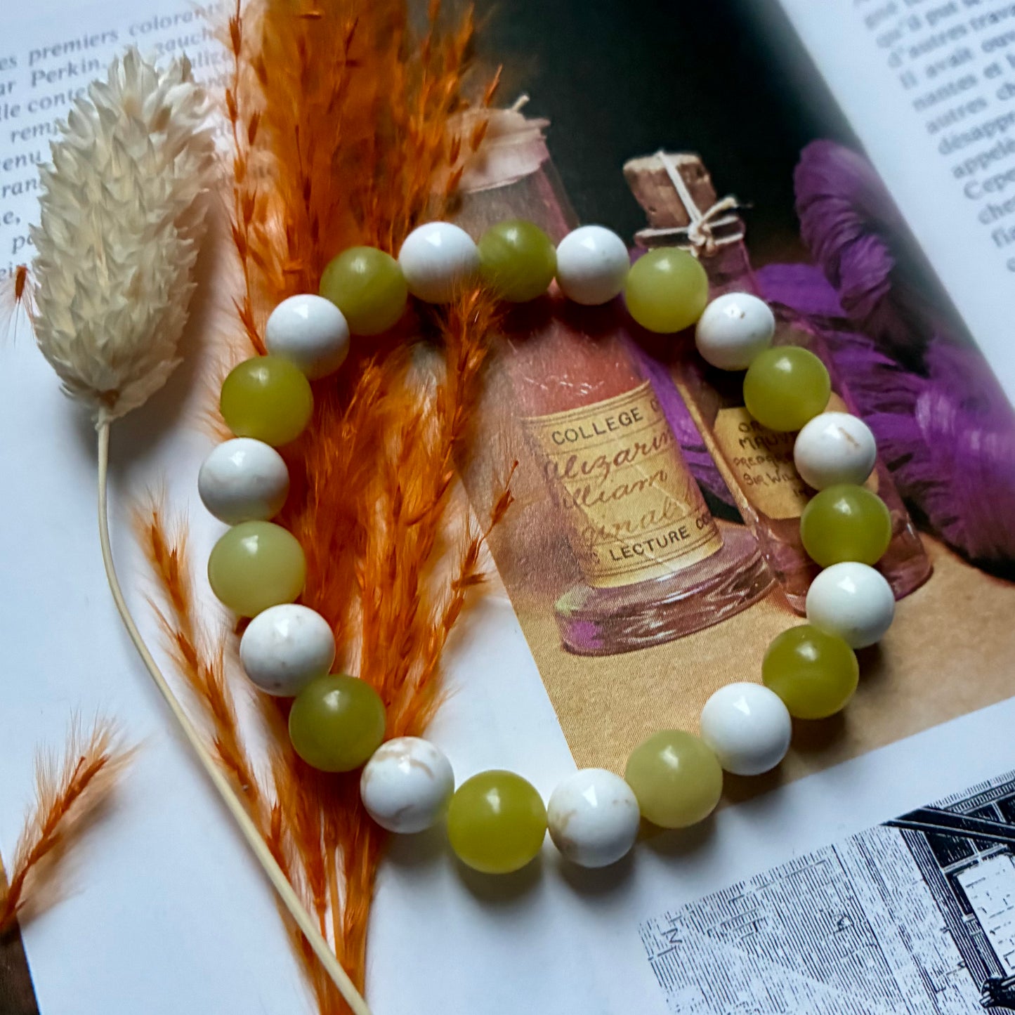 Magnésite et Jade Jaune " Detox "