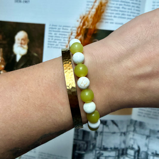 Magnésite et Jade Jaune " Detox "