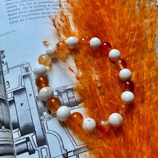 Magnésite et Cornaline "calmante"