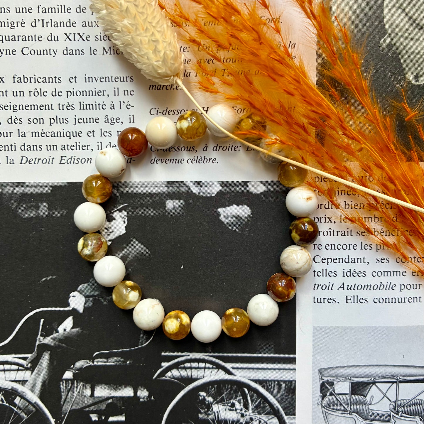 Magnésite et Agate de Feu "Réconfort"