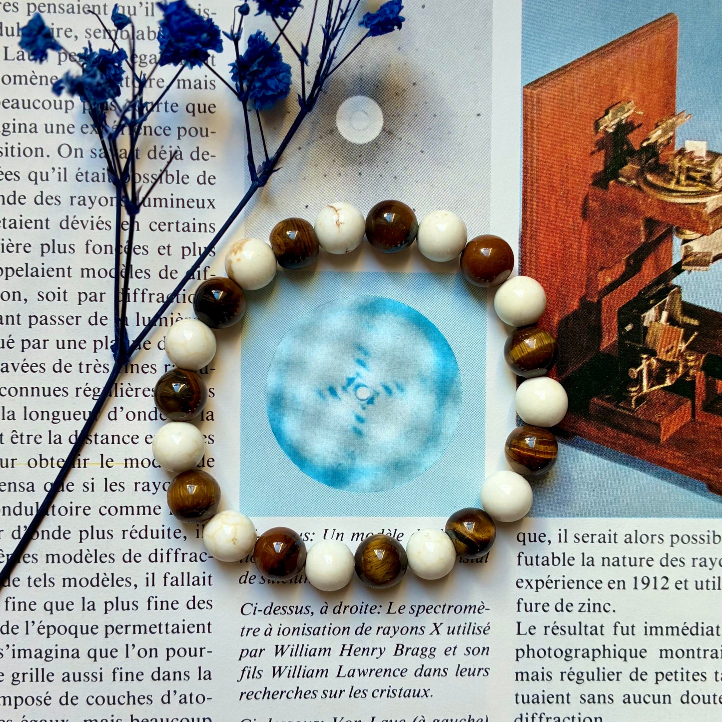 Magnésite et Oeil de tigre "Confiance"