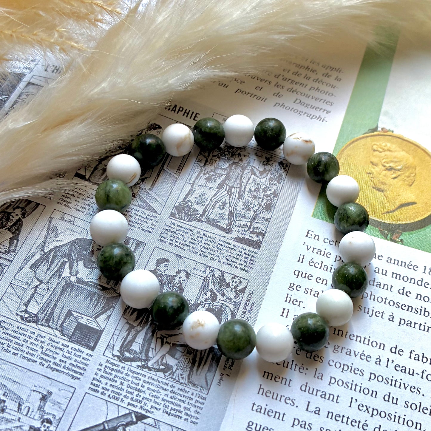 Magnésite et Jade Vert " detox "