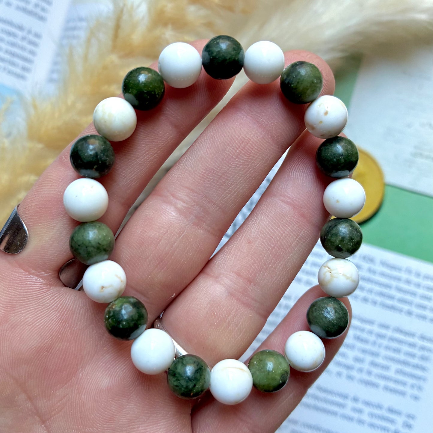 Magnésite et Jade Vert " detox "