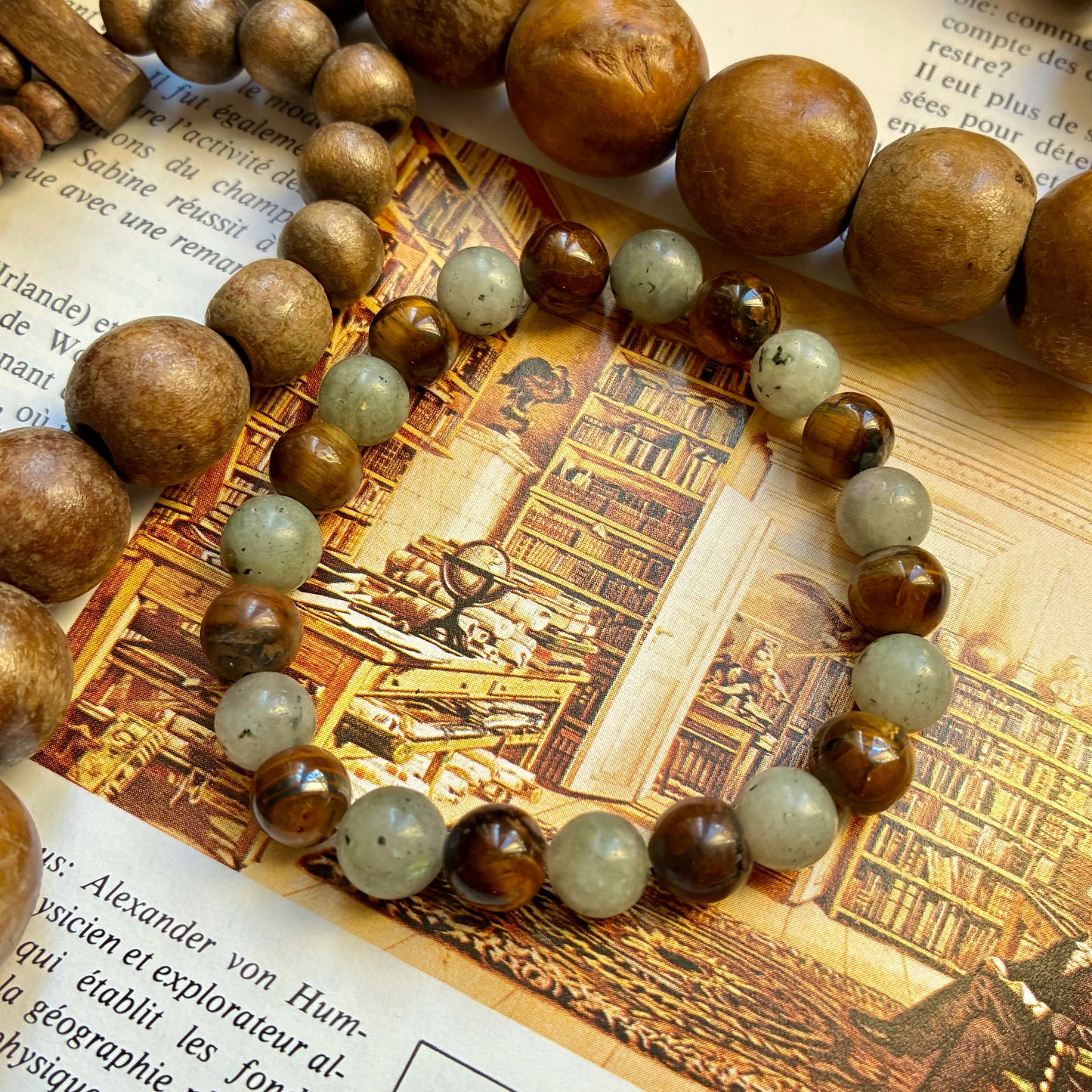 Labradorite et Oeil de tigre