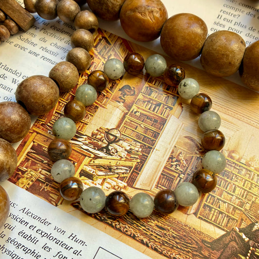 Labradorite et Oeil de tigre