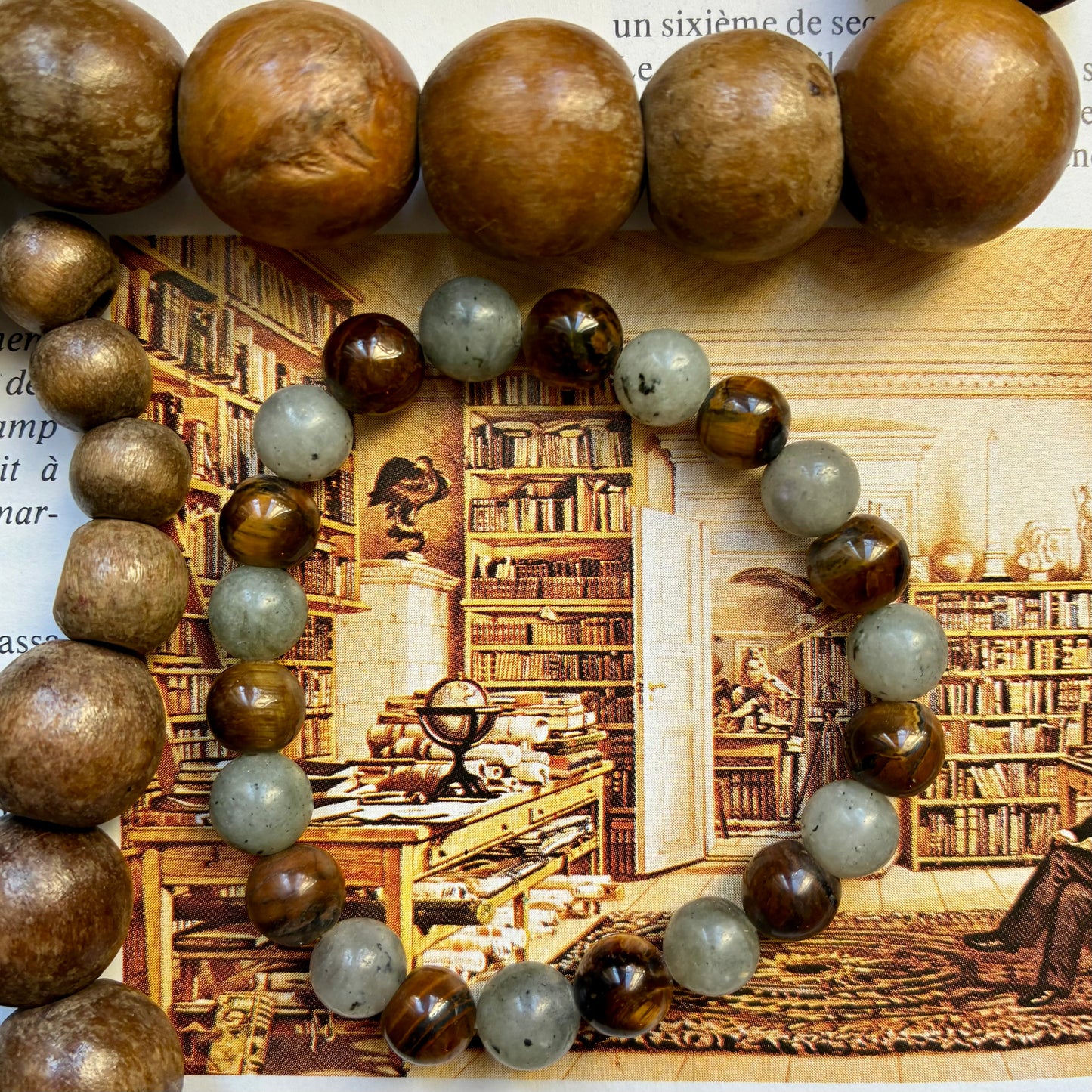 Labradorite et Oeil de tigre