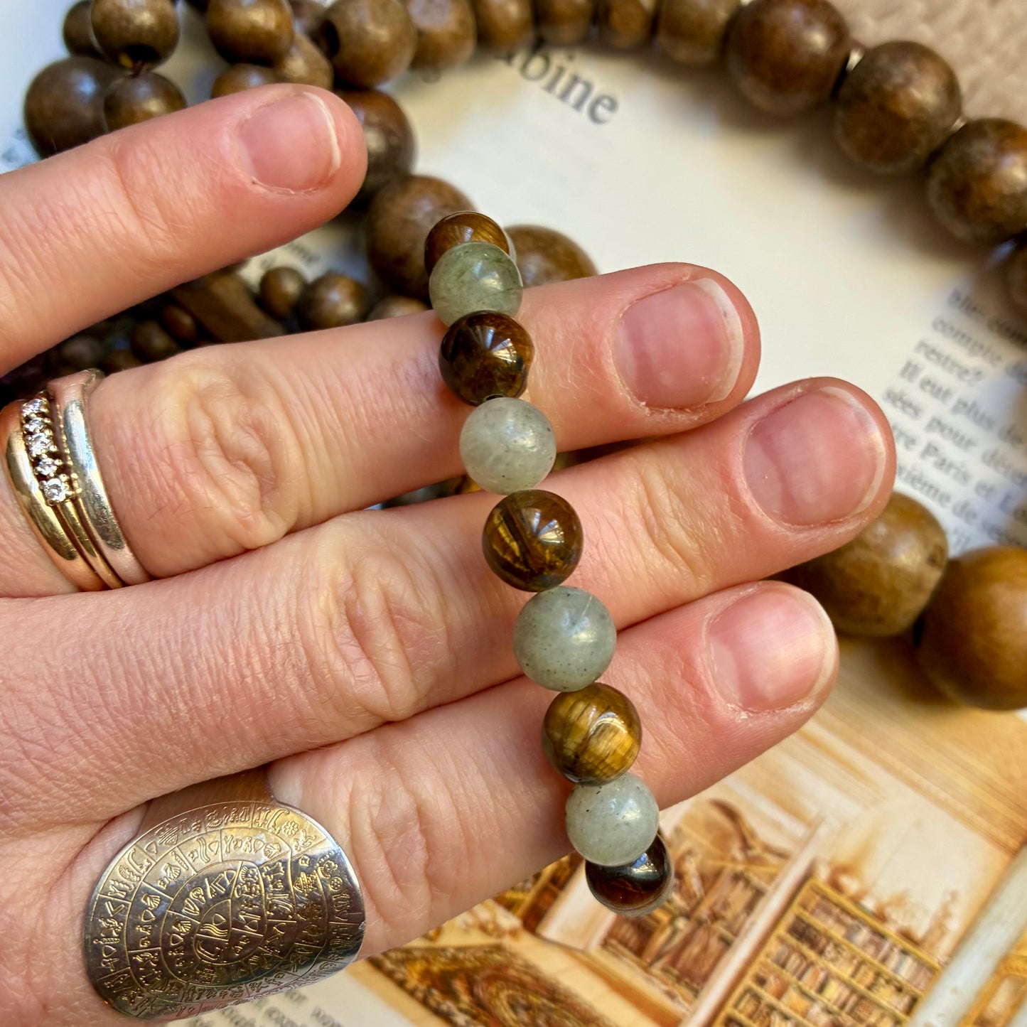 Labradorite et Oeil de tigre