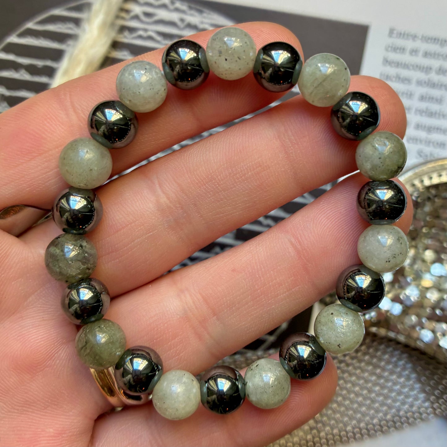 Labradorite et Hématite