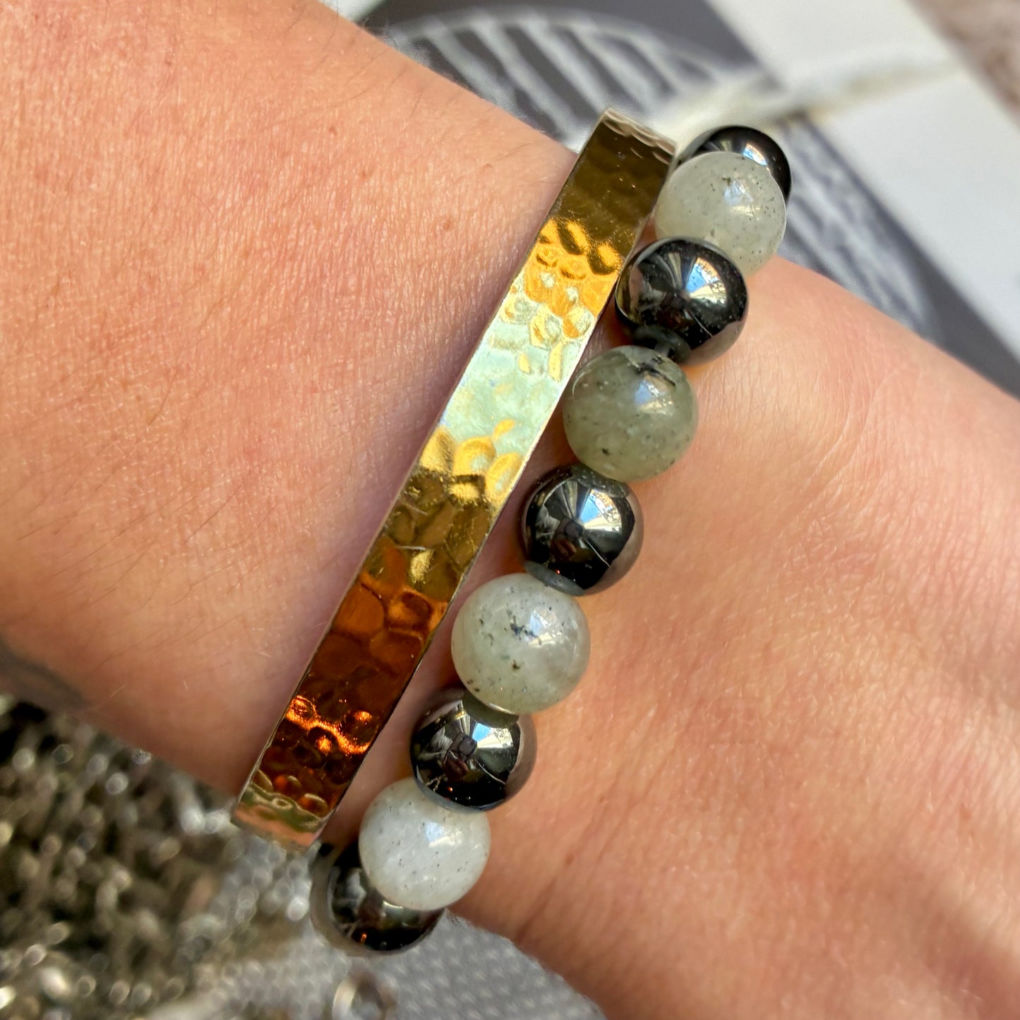 Labradorite et Hématite