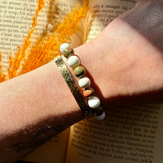 Magnésite et Unakite "douleur articulaire"