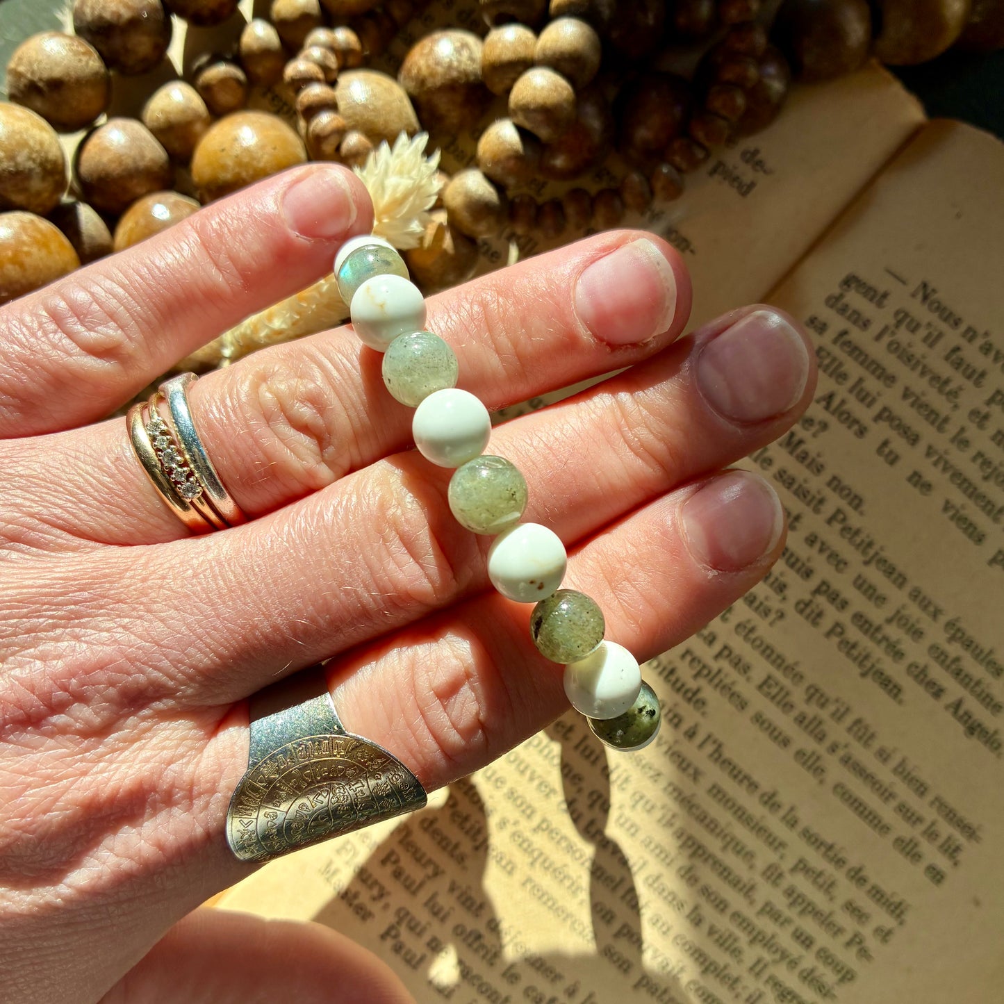 Magnésite et Labradorite "Protection "