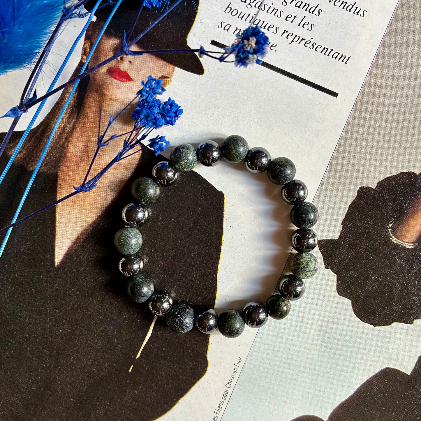 Hématite & Serpentine " Longévité "