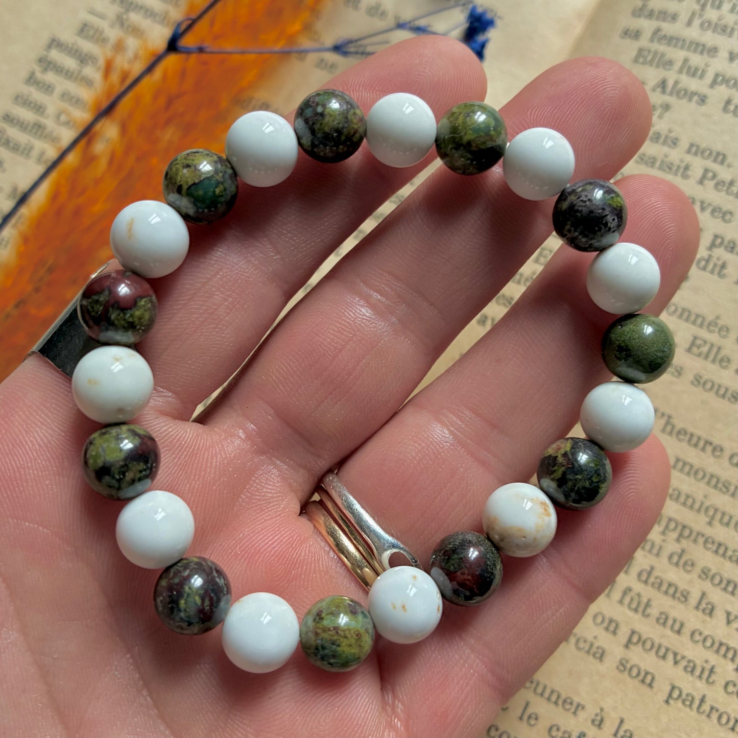 Magnésite et Jaspe Sang de Dragon " Gestion des émotions"