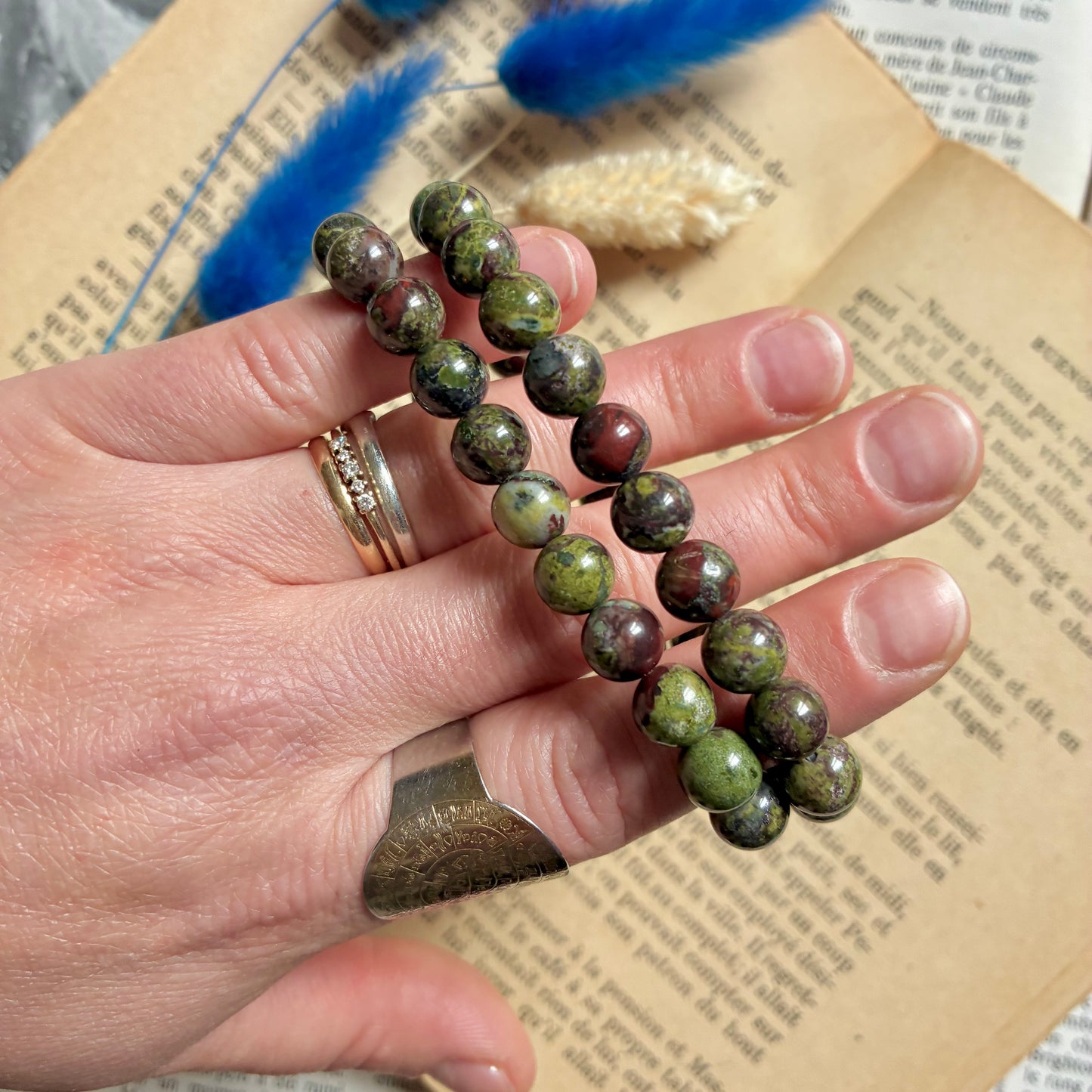 Bracelet Jaspe sang de dragon