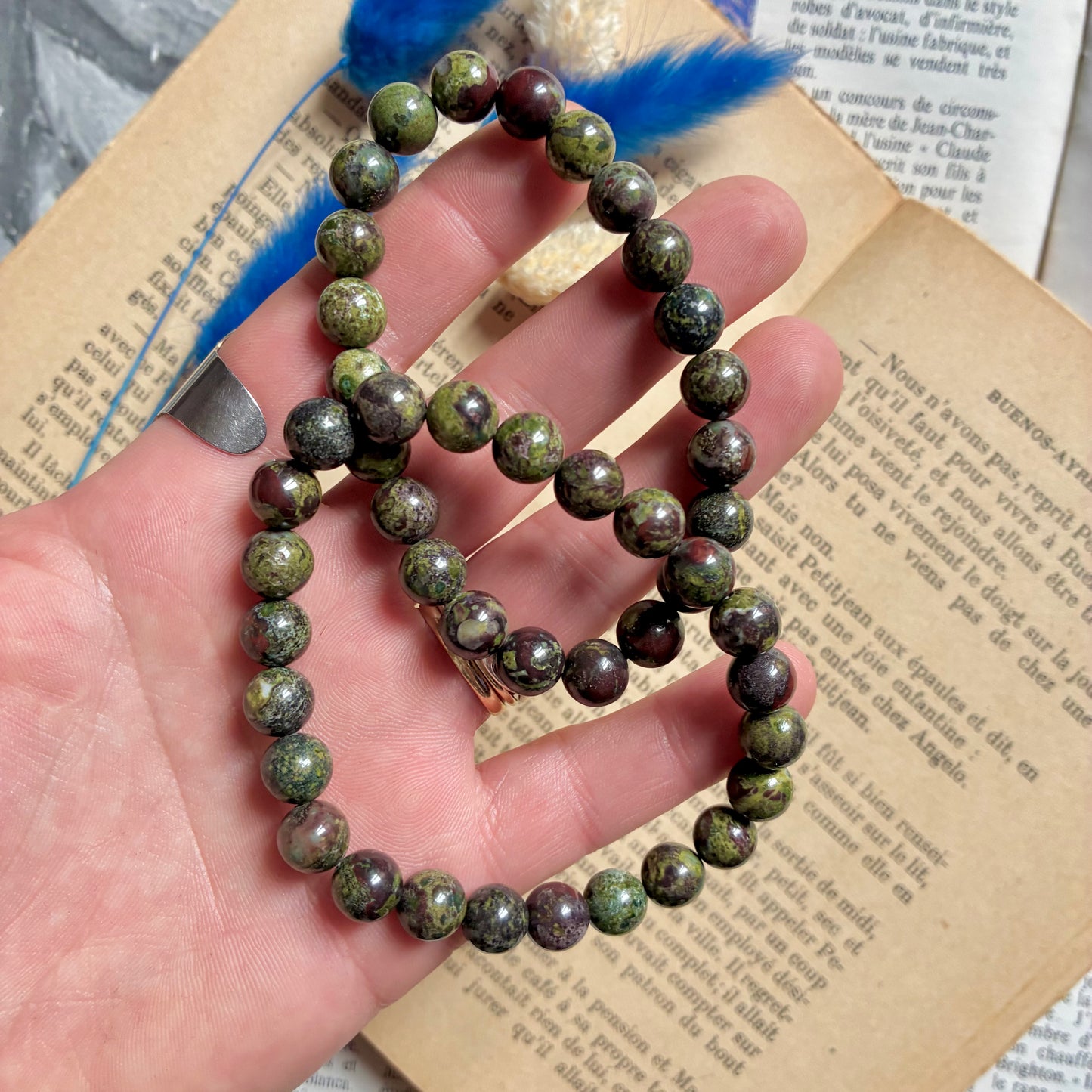 Bracelet Jaspe sang de dragon