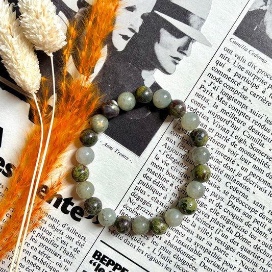 Labradorite et Jaspe Sang de Dragon "Régénérante "