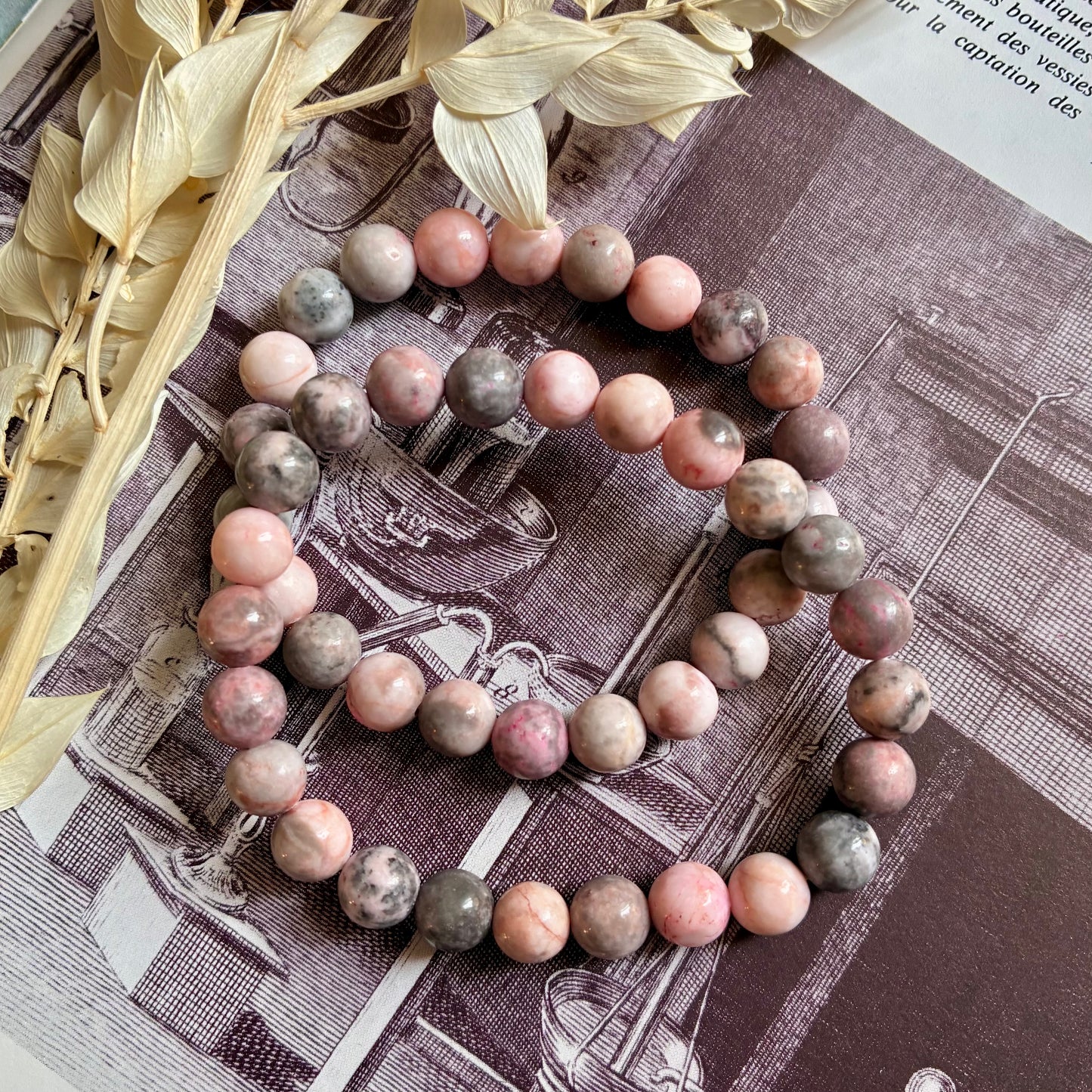 Bracelet Jaspe zèbre " Sérénité Vitalisante "