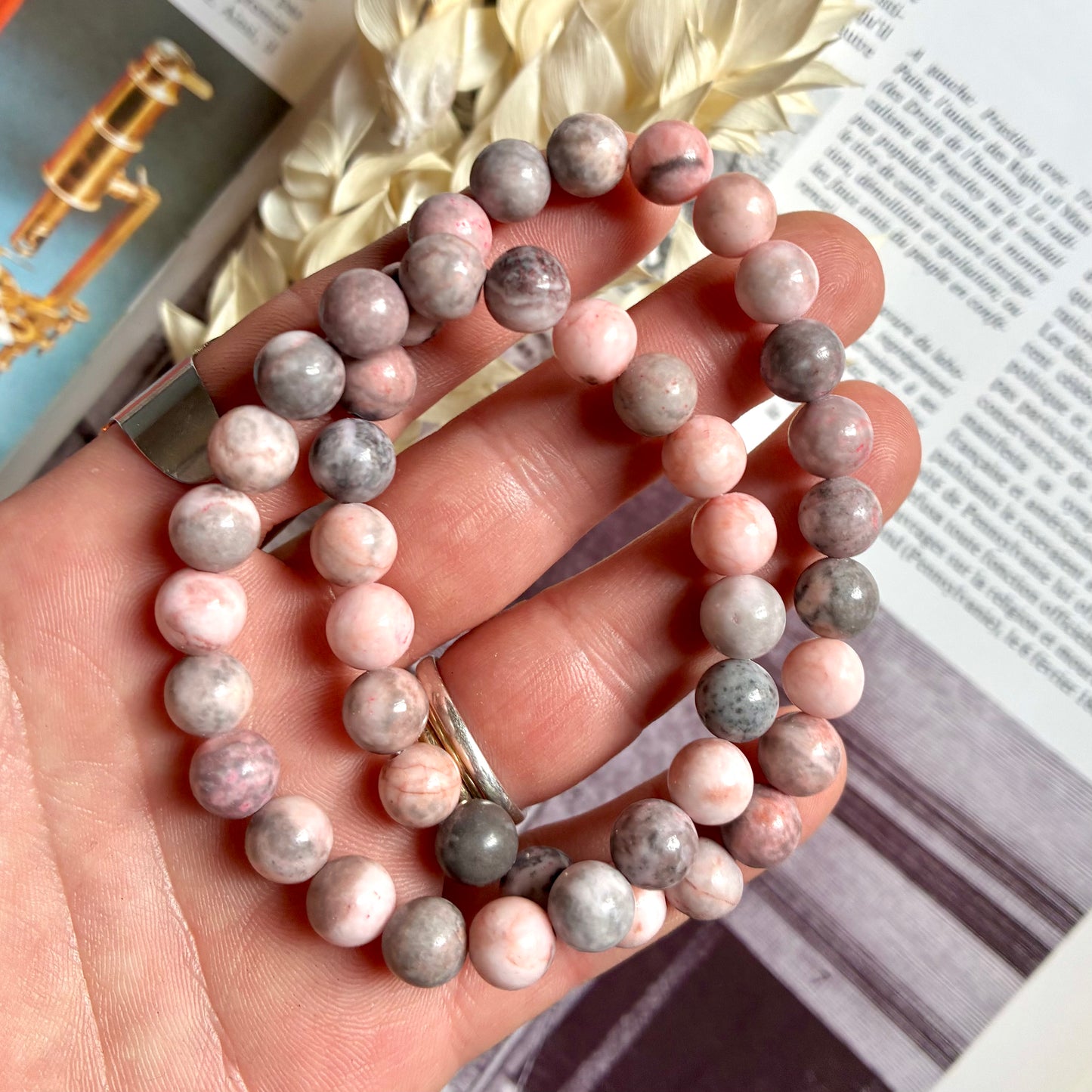 Bracelet Jaspe zèbre " Sérénité Vitalisante "