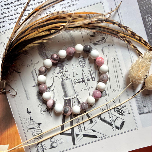 Magnésite et Jaspe Zébre "fatigue nerveuse"