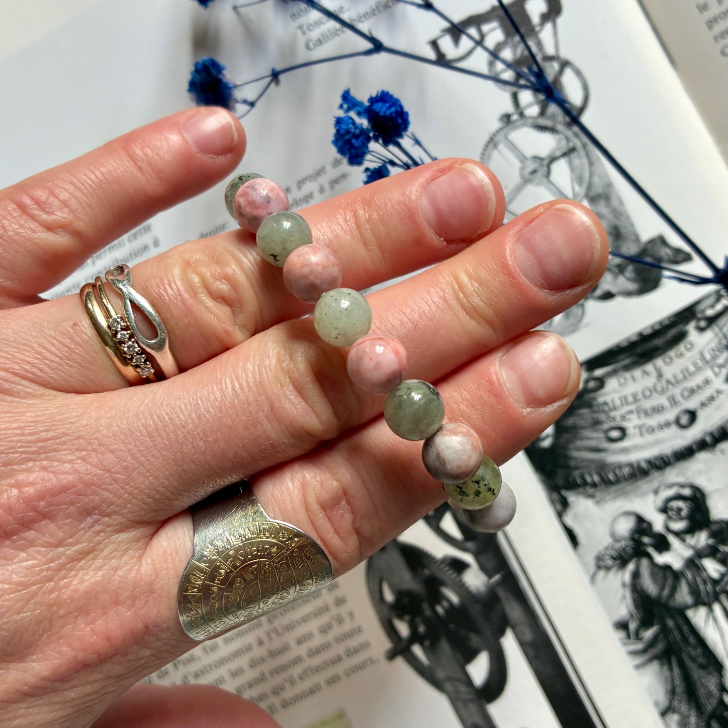 Labradorite et Jaspe Zèbre "Sérénité "