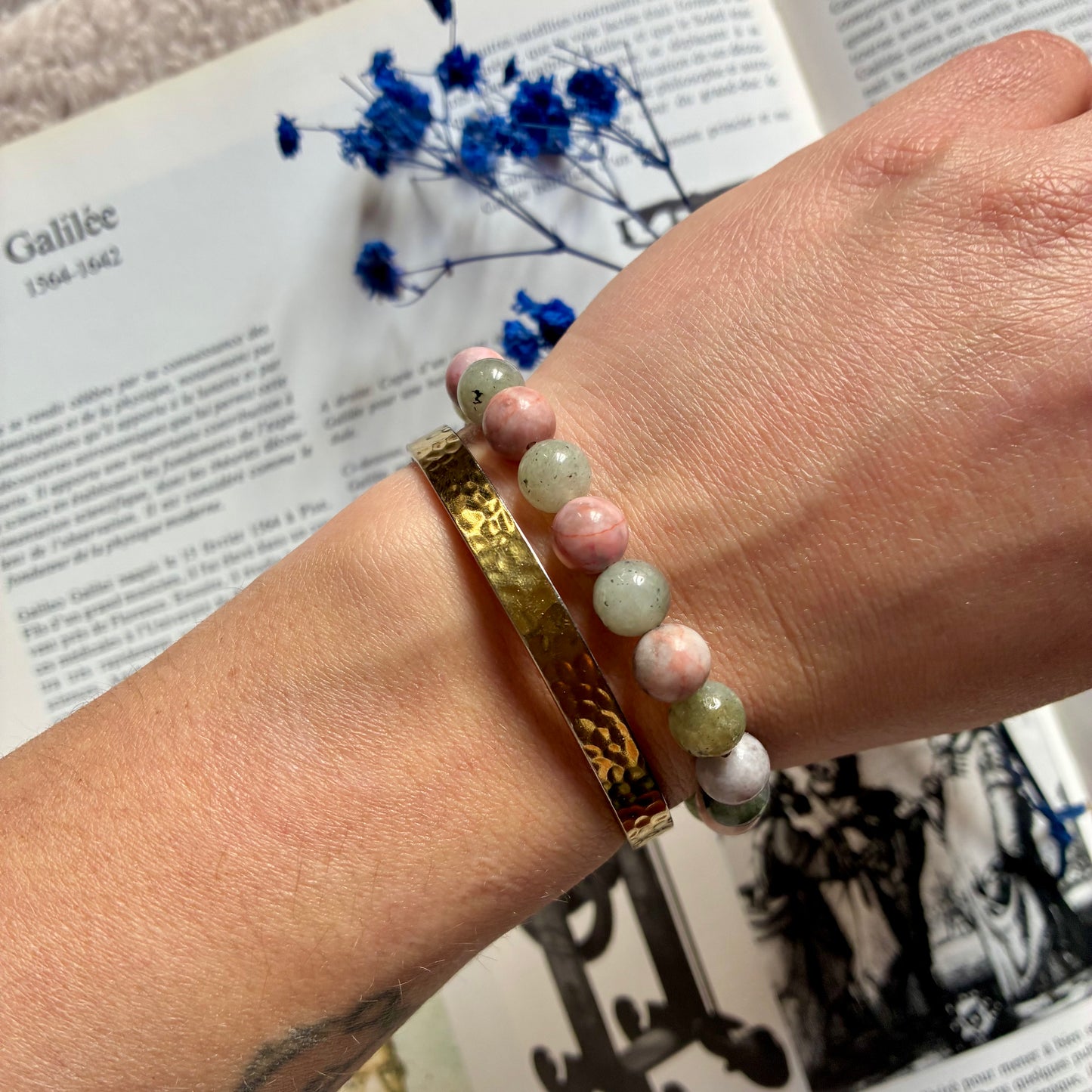 Labradorite et Jaspe Zèbre "Sérénité "