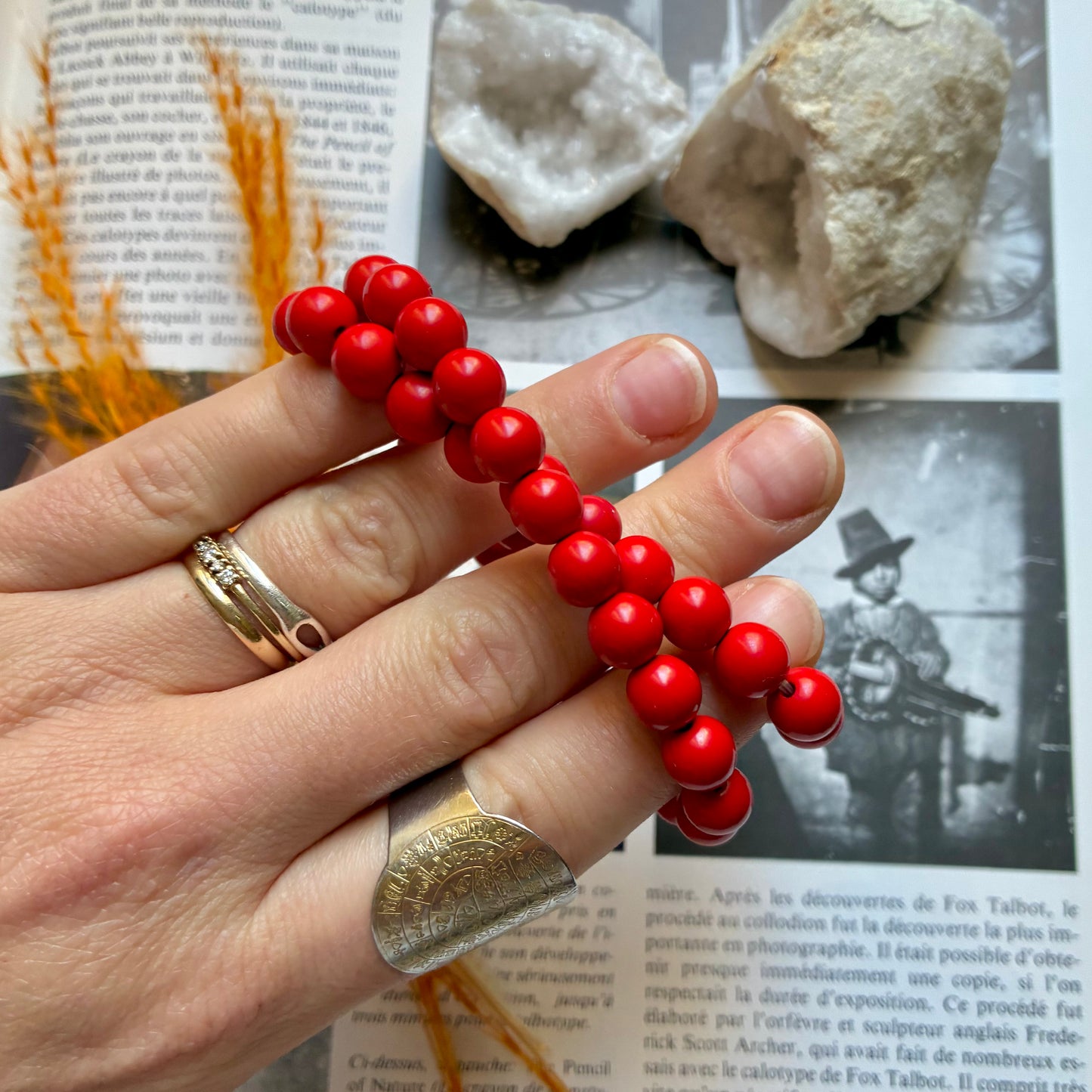 Bracelet Cinabre "Pierre des marchands"