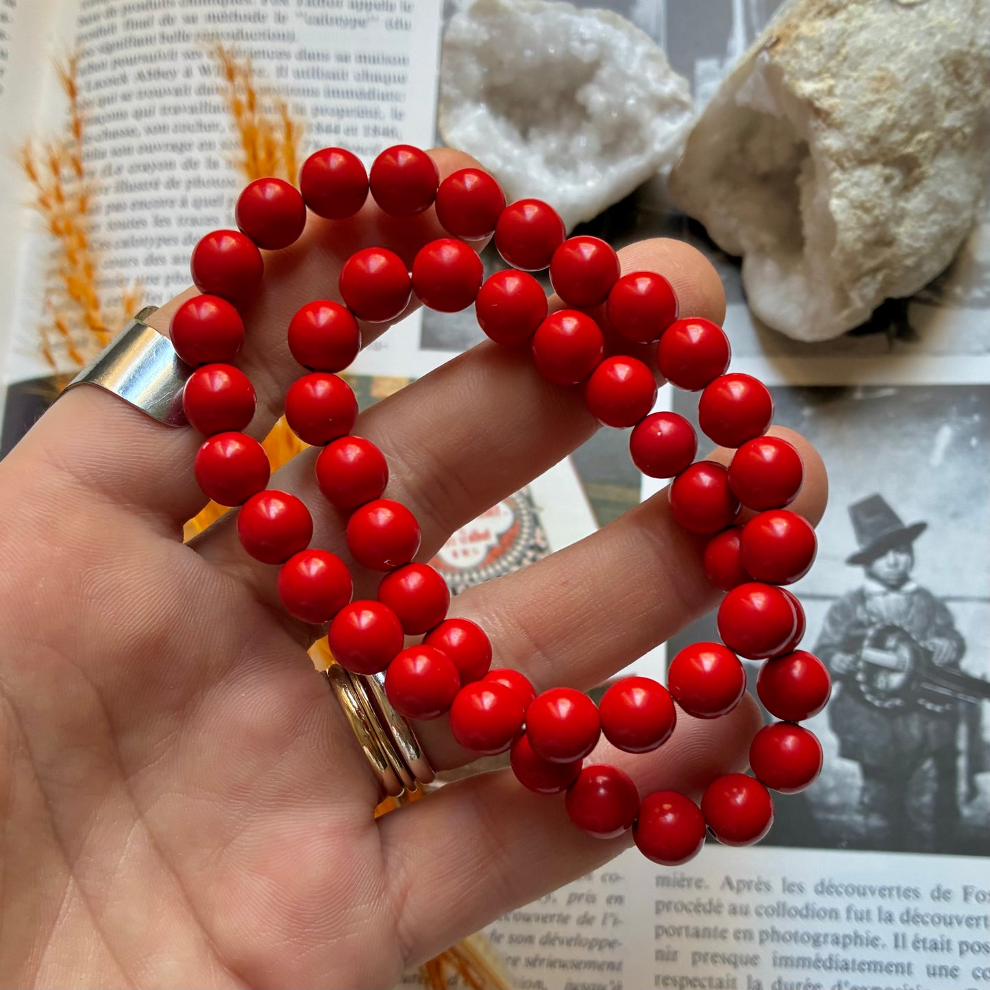 Bracelet Cinabre "Pierre des marchands"