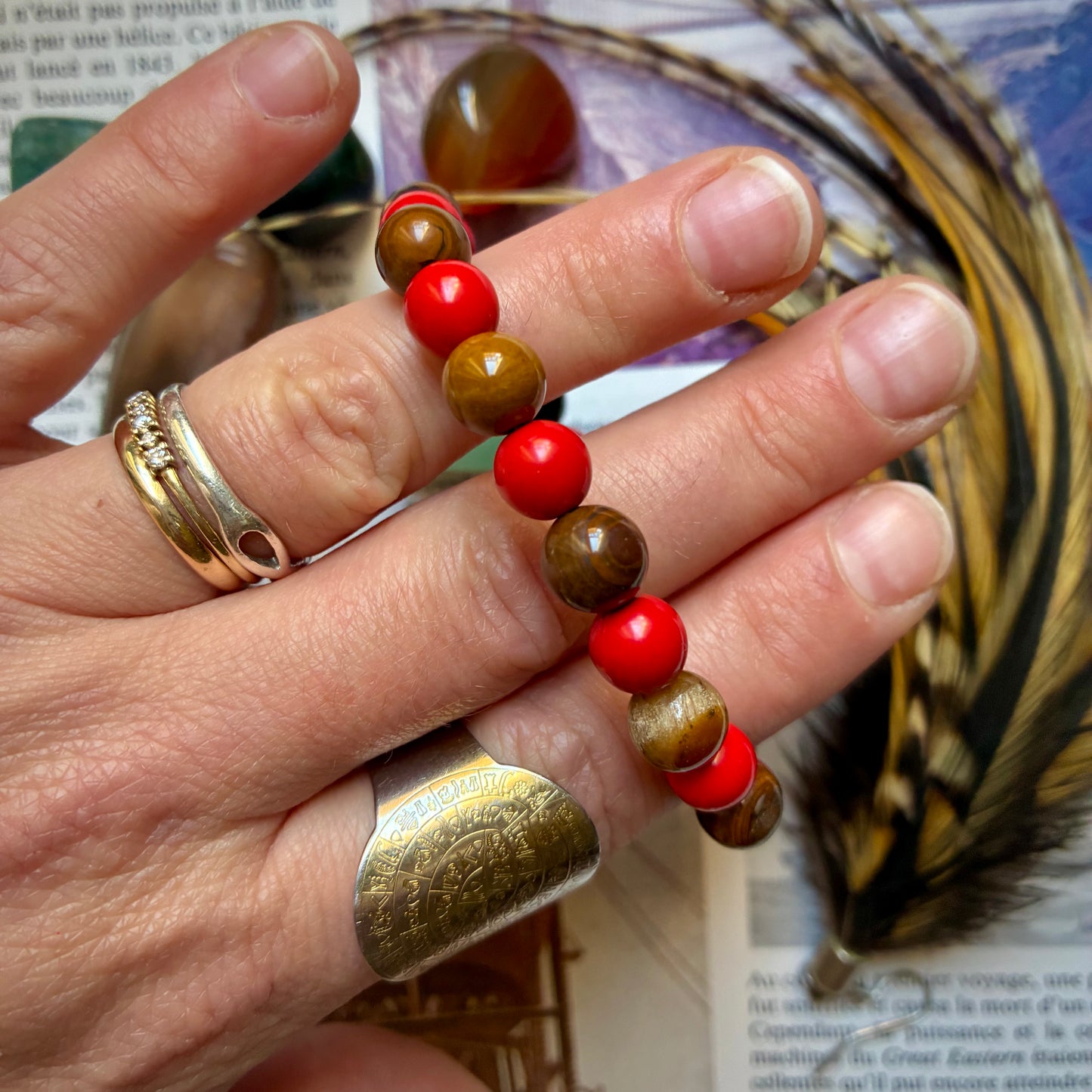 Oeil de tigre et Cinabre "Réussite"