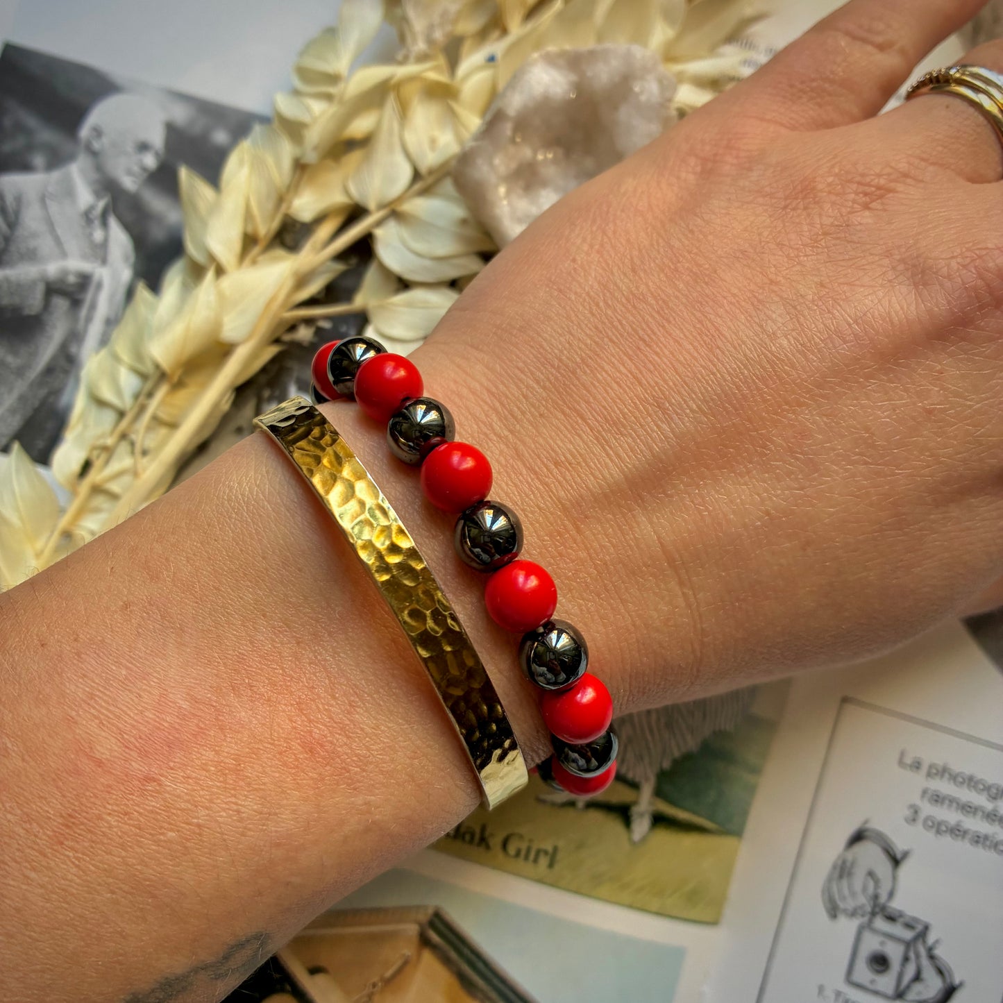 Hématite et Cinabre "Ancrage"