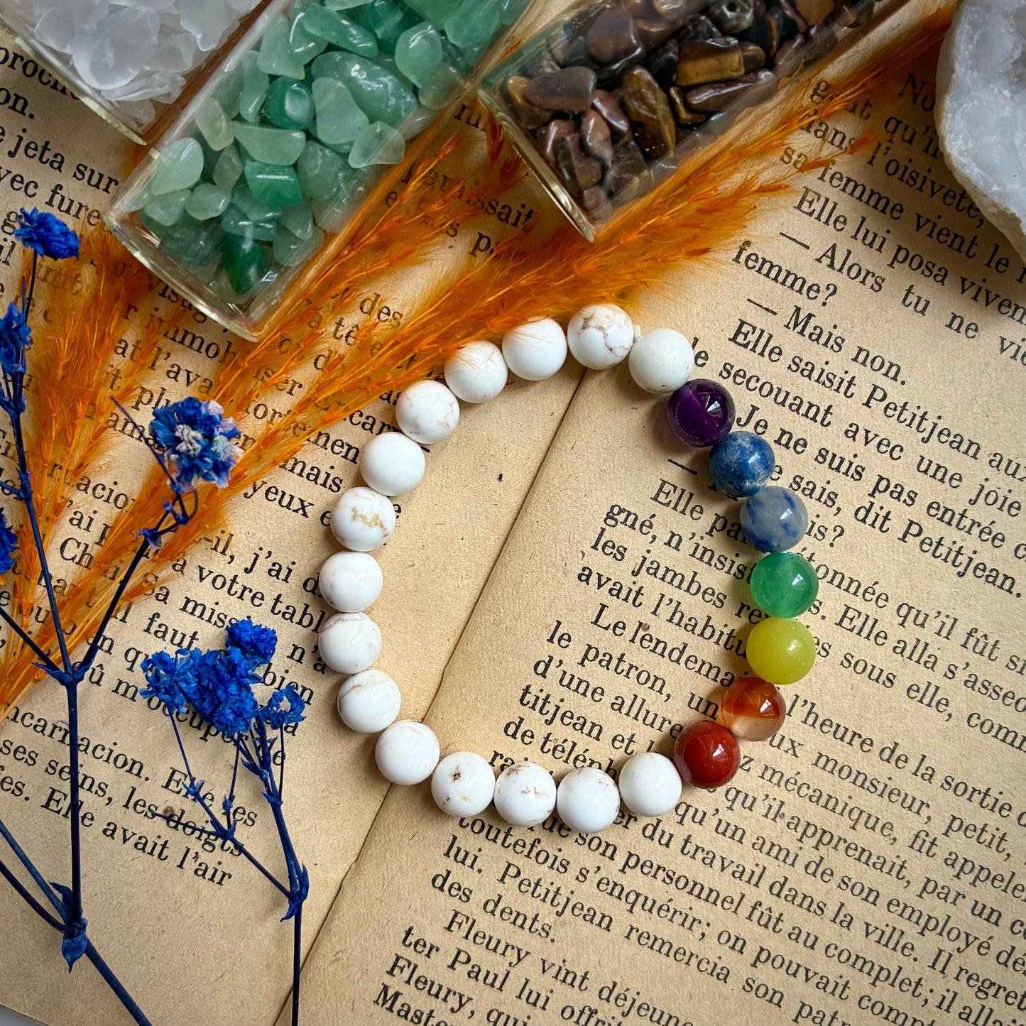 Bracelet 7 Chakras Magnésite
